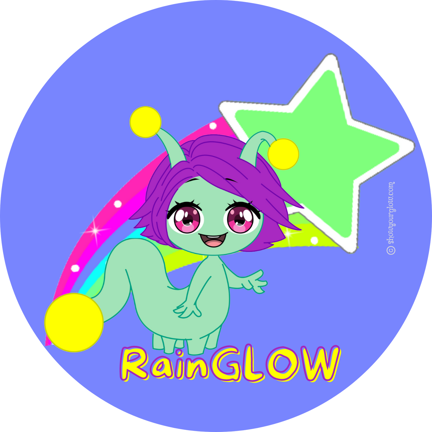 RainGLOW sticker